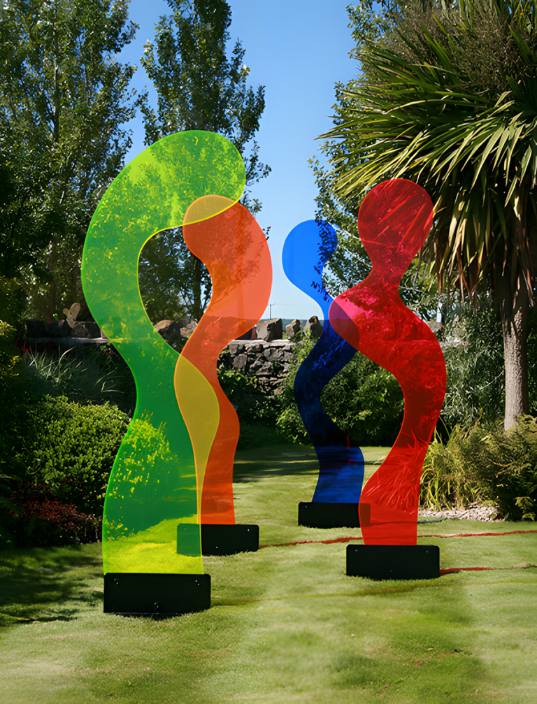 4 figures in a landscape